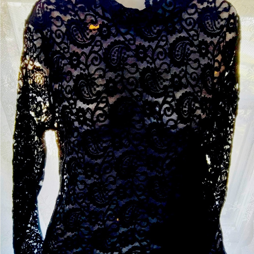 Elegant Black Lace Top